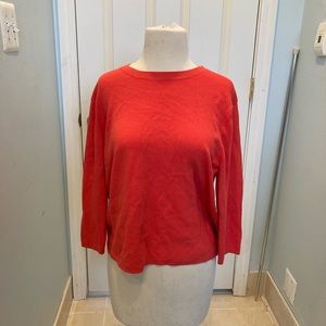 - - **ANN TAYLOR** Orange Sweater